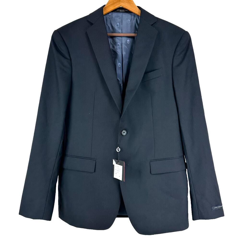 John Varvatos NWT Bedford Navy Size 40R Blazer Sportcoat Wool Blend 2 Button